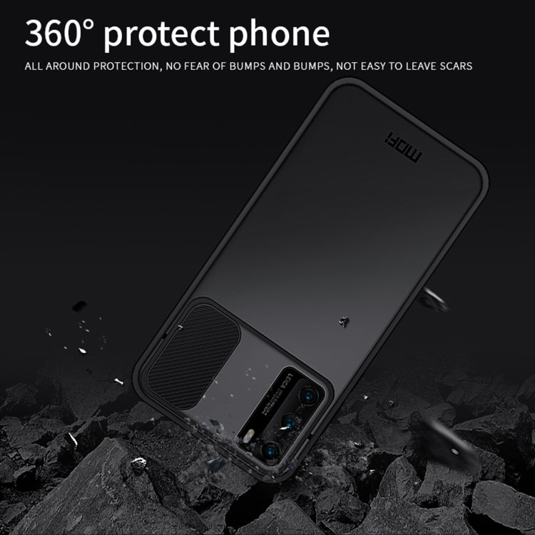 For Huawei P40 MOFI Xing Dun Series PC + TPU Anti-peep Waterproof And Anti-drop All-inclusive Protective Shell, Translucent Frosted(Purple) - free shipping - PMC TechLife - Order now!