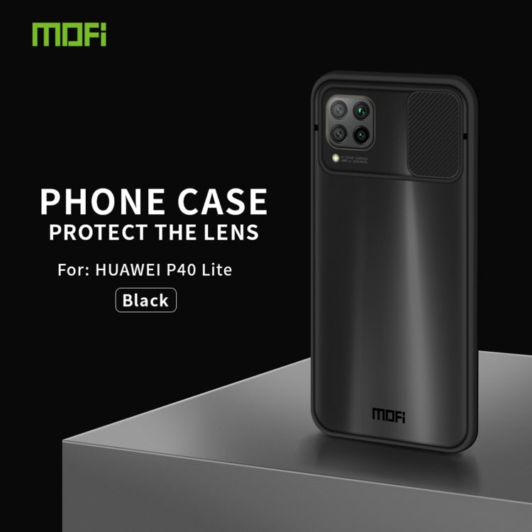 For Huawei P40 lite MOFI Xing Dun Series PC + TPU Anti-peep Waterproof And Anti-drop All-inclusive Protective Shell, Translucent Frosted(Black) - Huawei Cases by MOFI | Online Shopping South Africa | PMC Jewellery