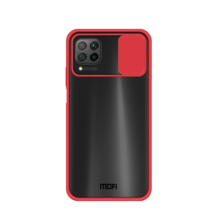 For Huawei P40 lite MOFI Xing Dun Series PC + TPU Anti-peep Waterproof And Anti-drop All-inclusive Protective Shell, Translucent Frosted(Red) - Huawei Cases by MOFI | Online Shopping South Africa | PMC Jewellery