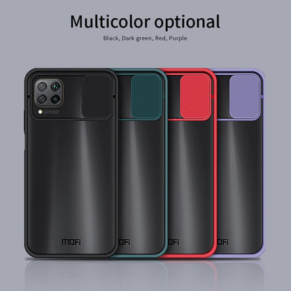 For Huawei P40 lite MOFI Xing Dun Series PC + TPU Anti-peep Waterproof And Anti-drop All-inclusive Protective Shell, Translucent Frosted(Red) - Huawei Cases by MOFI | Online Shopping South Africa | PMC Jewellery