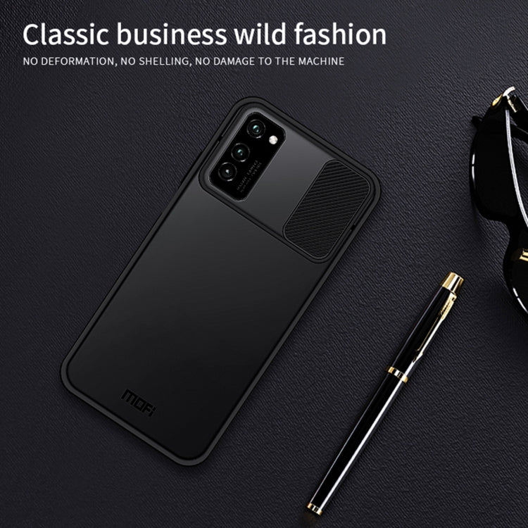 For Huawei HonorV30 MOFI Xing Dun Series PC + TPU Anti-peep Waterproof And Anti-drop All-inclusive Protective Shell, Translucent Frosted(Black) - Huawei Cases by MOFI | Online Shopping South Africa | PMC TechLife