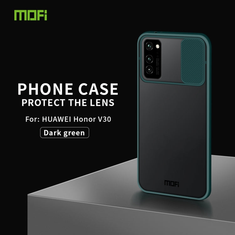 For Huawei HonorV30 MOFI Xing Dun Series PC + TPU Anti-peep Waterproof And Anti-drop All-inclusive Protective Shell, Translucent Frosted(Green) - Huawei Cases by MOFI | Online Shopping South Africa | PMC Jewellery