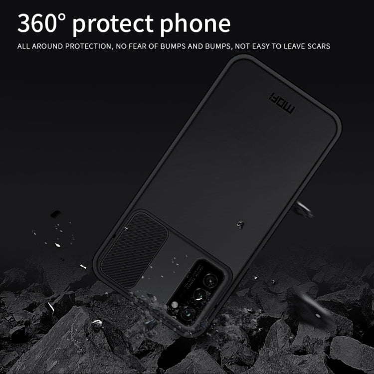 For Huawei HonorV30 MOFI Xing Dun Series PC + TPU Anti-peep Waterproof And Anti-drop All-inclusive Protective Shell, Translucent Frosted(Purple) - free shipping - PMC TechLife - Order now!