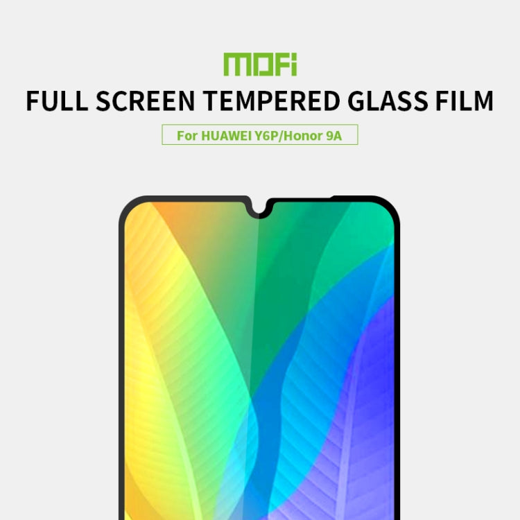 For Huawei Y6P / Honor9A MOFI 9H 2.5D Full Screen Tempered Glass Film(Black) - Huawei Tempered Glass by MOFI | Online Shopping South Africa | PMC Jewellery