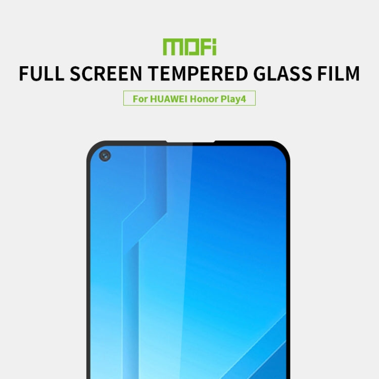 For Huawei Honor Play4 MOFI 9H 2.5D Full Screen Tempered Glass Film(Black) - Honor Tempered Glass by MOFI | Online Shopping South Africa | PMC Jewellery