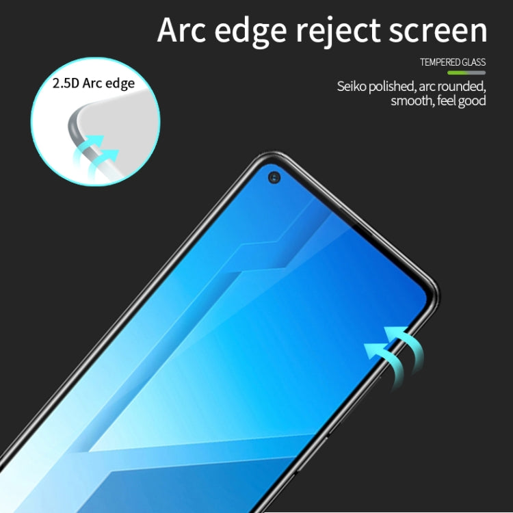 For Huawei Honor Play4 MOFI 9H 2.5D Full Screen Tempered Glass Film(Black) - Honor Tempered Glass by MOFI | Online Shopping South Africa | PMC Jewellery