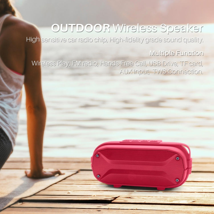 NewRixing NR-3023 Portable Stereo Wireless Bluetooth Speaker, Built-in Microphone, Support TF Card / FM(Green) - free shipping - PMC Jewellery - Order now!