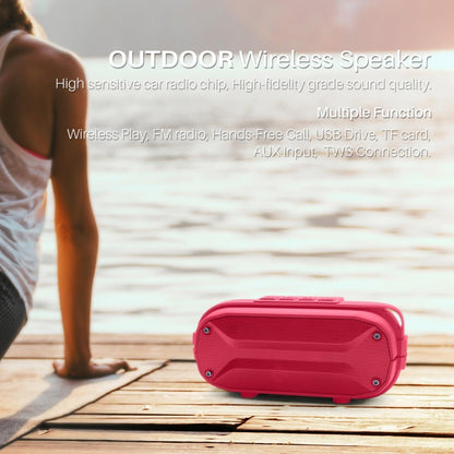 NewRixing NR-3023 Portable Stereo Wireless Bluetooth Speaker, Built-in Microphone, Support TF Card / FM(Green) - Desktop Speaker by NewRixing | Online Shopping South Africa | PMC Jewellery | Buy Now Pay Later Mobicred