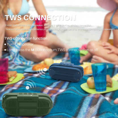 NewRixing NR-3023 Portable Stereo Wireless Bluetooth Speaker, Built-in Microphone, Support TF Card / FM(Red) - Desktop Speaker by NewRixing | Online Shopping South Africa | PMC Jewellery | Buy Now Pay Later Mobicred