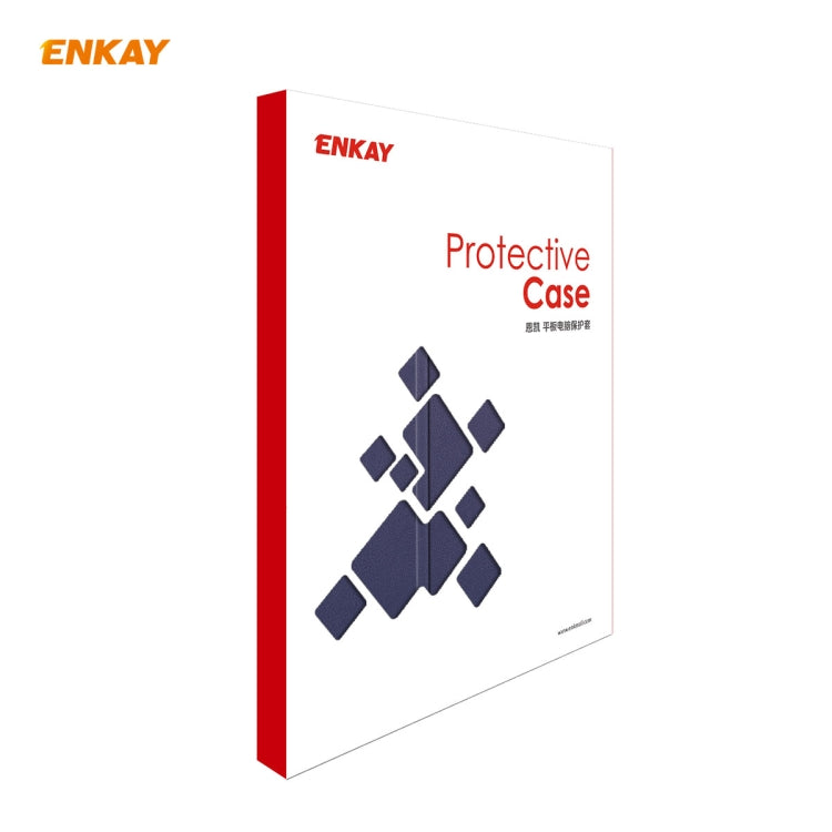 ENKAY ENK-8009 For Samsung Galaxy Tab A7 10.4 T500 / T505 2020 / 2022 PU Leather + Plastic Smart Case with Three-folding Holder(Dark Blue) - free shipping - PMc TechLife - Order now!