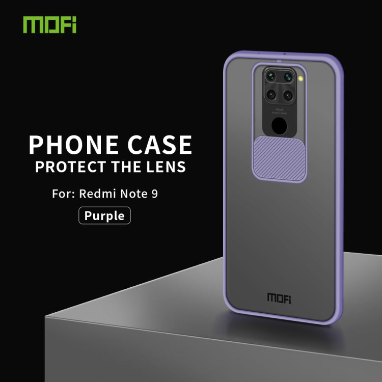 For Xiaomi Redmi Note 9 / 10X 4G MOFI Xing Dun Series Translucent Frosted PC + TPU Privacy Anti-glare Shockproof All-inclusive Protective Case(Purple) - Xiaomi Cases by MOFI | Online Shopping South Africa | PMC Jewellery