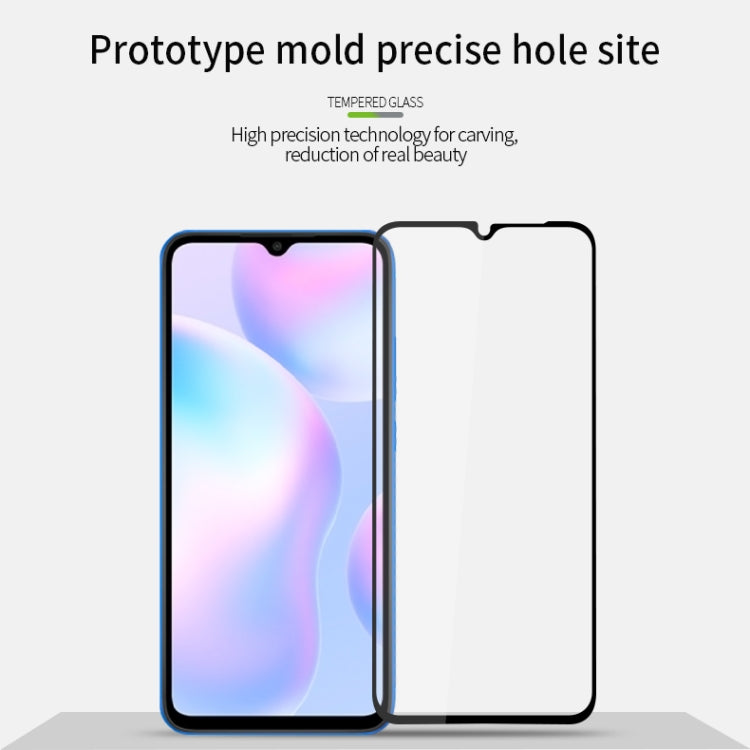 For Xiaomi Redmi 9A/9C MOFI 9H 2.5D Full Screen Tempered Glass Film(Black) -  by MOFI | Online Shopping South Africa | PMC Jewellery