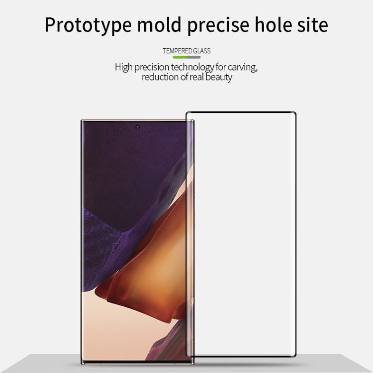 For Samsung Galaxy Note20 Ultra MOFI 9H 3D Explosion Proof Thermal Bending Full Screen Covered With Tempered Glass Film���Ultrasonic fingerprint unlock���(Black) - free shipping - PMC TechLife - Order now!