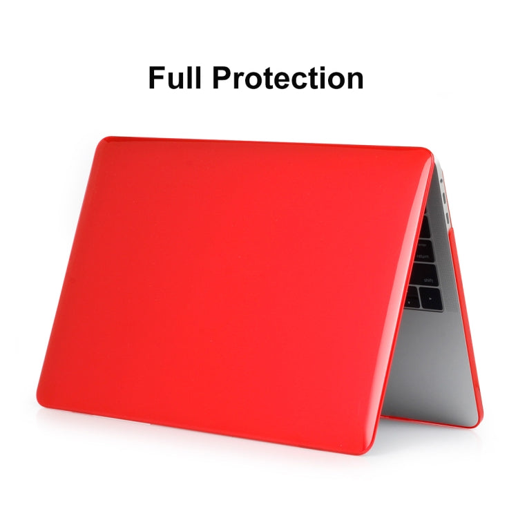 ENKAY Hat-Prince 3 in 1 For MacBook Pro 13 inch A2289 / A2251 (2020) Crystal Hard Shell Protective Case + US Version Ultra-thin TPU Keyboard Protector Cover + Anti-dust Plugs Set(Red) - MacBook Pro Cases by ENKAY | Online Shopping South Africa | PMC Jewellery | Buy Now Pay Later Mobicred