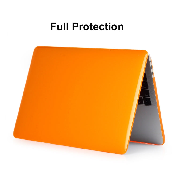 ENKAY Hat-Prince 3 in 1 For MacBook Pro 13 inch A2289 / A2251 (2020) Crystal Hard Shell Protective Case + Europe Version Ultra-thin TPU Keyboard Protector Cover + Anti-dust Plugs Set(Orange) - MacBook Pro Cases by ENKAY | Online Shopping South Africa | PMC Jewellery | Buy Now Pay Later Mobicred