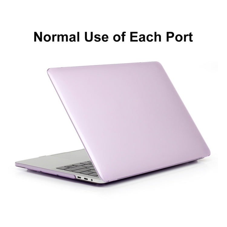 ENKAY Hat-Prince 3 in 1 For MacBook Pro 13 inch A2289 / A2251 (2020) Crystal Hard Shell Protective Case + Europe Version Ultra-thin TPU Keyboard Protector Cover + Anti-dust Plugs Set(Purple) - MacBook Pro Cases by ENKAY | Online Shopping South Africa | PMC Jewellery | Buy Now Pay Later Mobicred