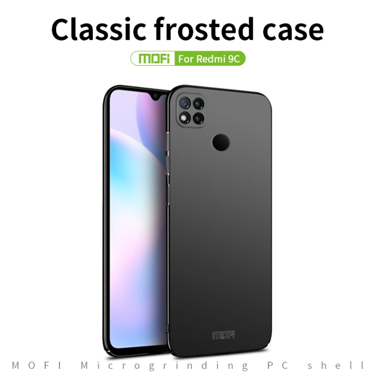 For Xiaomi Redmi 9C MOFI Frosted PC Ultra-thin Hard Case(Black) - Xiaomi Cases by MOFI | Online Shopping South Africa | PMC Jewellery