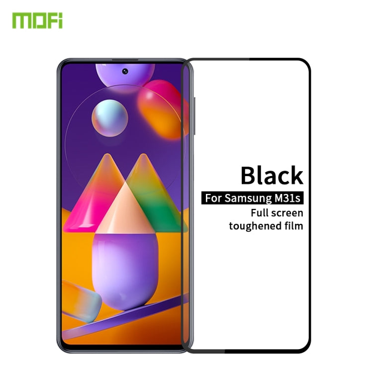 For Samsung Galaxy M31S MOFI 9H 2.5D Full Screen Tempered Glass Film(Black) - Galaxy Tempered Glass by MOFI | Online Shopping South Africa | PMC Jewellery