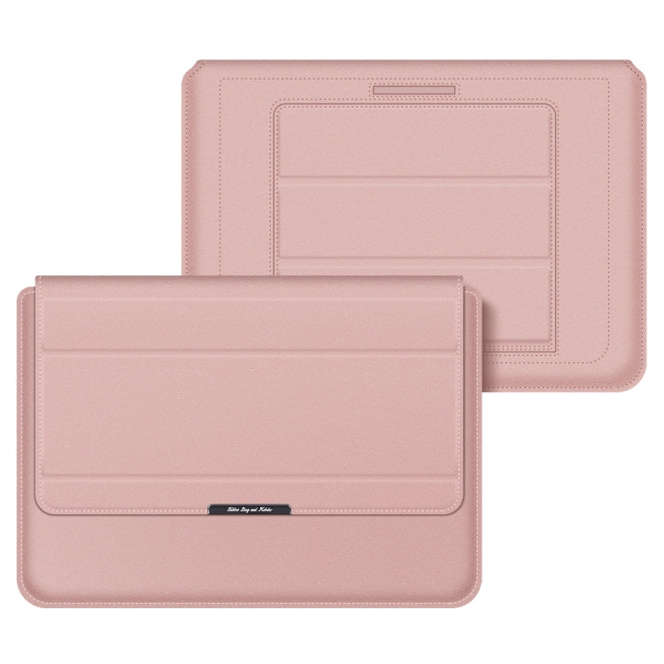 4 in 1 Universal Laptop Holder PU Waterproof Protection Wrist Laptop Bag, Size:11/12inch(Rose gold) - 12.1 inch by PMC TechLife | Online Shopping South Africa | PMC TechLife | Buy Now Pay Later Mobicred