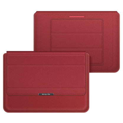 4 in 1 Universal Laptop Holder PU Waterproof Protection Wrist Laptop Bag, Size:13/14inch(Red) - 13.3 inch by PMC Jewellery | Online Shopping South Africa | PMC Jewellery | Buy Now Pay Later Mobicred