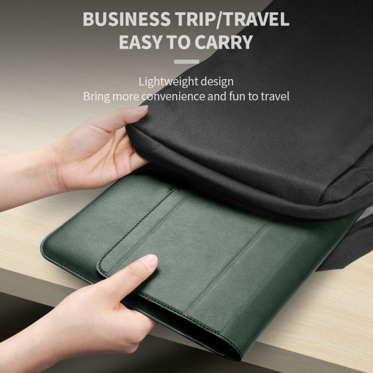 4 in 1 Universal Laptop Holder PU Waterproof Protection Wrist Laptop Bag, Size:15/16inch(Brown) - 15 inch by PMC TechLife | Online Shopping South Africa | PMC TechLife | Buy Now Pay Later Mobicred
