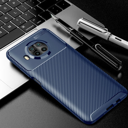 For Xiaomi Mi 10T Lite 5G Carbon Fiber Texture Shockproof TPU Case(Blue) - Xiaomi Cases by PMC Jewellery | Online Shopping South Africa | PMC Jewellery