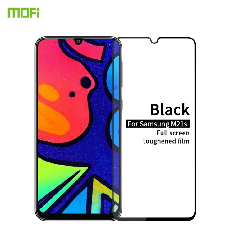 For Samsung Galaxy M21S MOFI 9H 2.5D Full Screen Tempered Glass Film(Black) - Galaxy Tempered Glass by MOFI | Online Shopping South Africa | PMC Jewellery