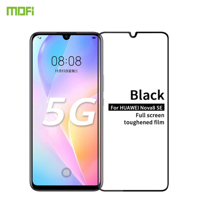 For Huawei Nova 8 SE MOFI 9H 2.5D Full Screen Tempered Glass Film(Black) - Huawei Tempered Glass by MOFI | Online Shopping South Africa | PMC Jewellery