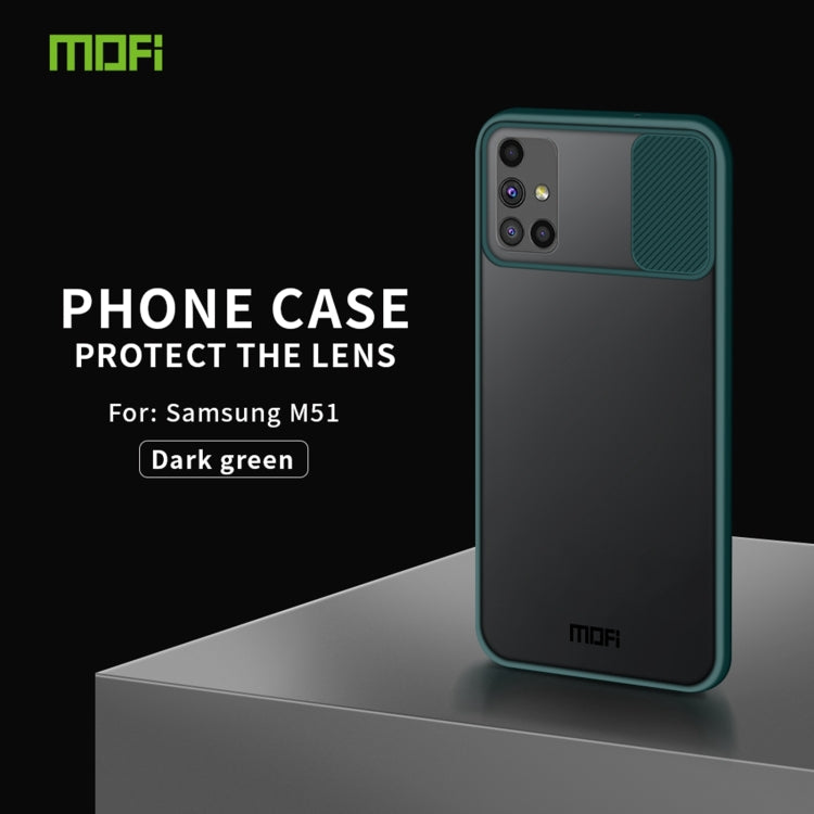 For Samsung Galaxy M51 MOFI Xing Dun Series Translucent Frosted PC + TPU Privacy Anti-glare Shockproof All-inclusive Protective Case(Green) - Galaxy Phone Cases by MOFI | Online Shopping South Africa | PMC TechLife | Buy Now Pay Later Mobicred