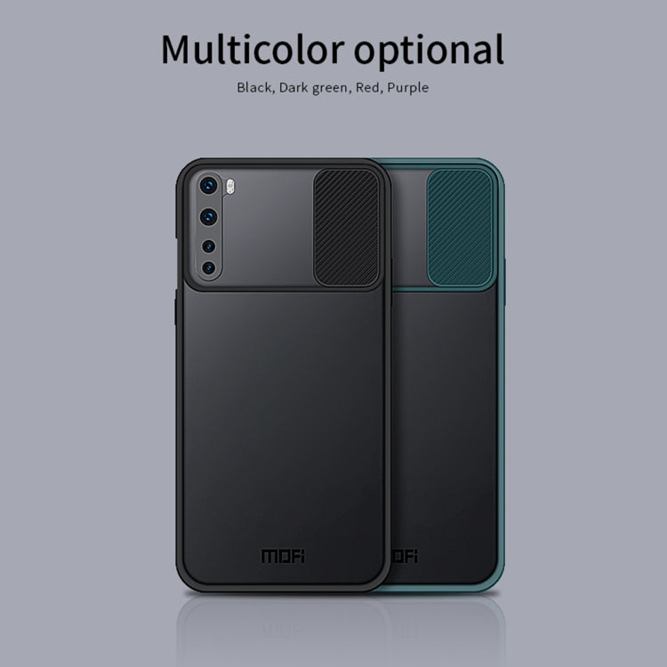 For OnePlus Nord MOFI Xing Dun Series Translucent Frosted PC + TPU Privacy Anti-glare Shockproof All-inclusive Protective Case(Green) - OnePlus Cases by MOFI | Online Shopping South Africa | PMC Jewellery