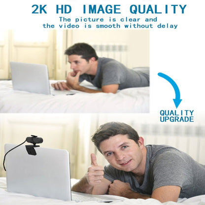 B1 4 Million Pixels 2K Resolution HD 1080P 360 Degrees Rotation Webcam with Mic & Tripod - HD Camera by PMC Jewellery | Online Shopping South Africa | PMC Jewellery | Buy Now Pay Later Mobicred