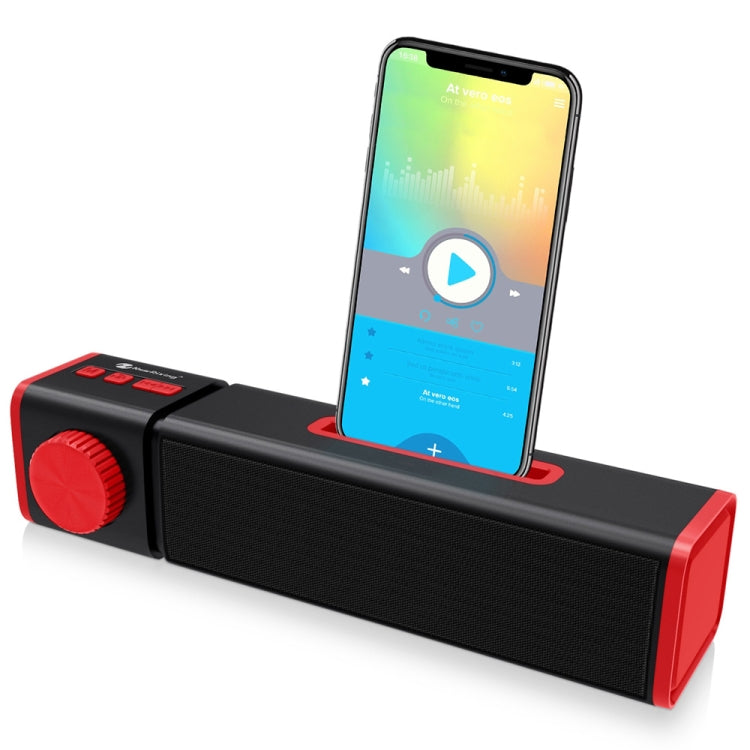 New Rixing NR4023 TWS Wireless Stereo Bluetooth Speaker, Support TF Card & MP3 & FM & Hands-free Call & 3.5mm AUX(Red) - Desktop Speaker by NewRixing | Online Shopping South Africa | PMC Jewellery | Buy Now Pay Later Mobicred