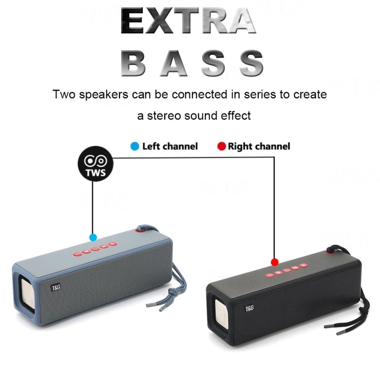 T&G TG271 TWS Subwoofer Bluetooth Speaker With Braided Rope, Support USB/AUX/TF Card/FM(Green) - free shipping - PMC Jewellery - Order now!