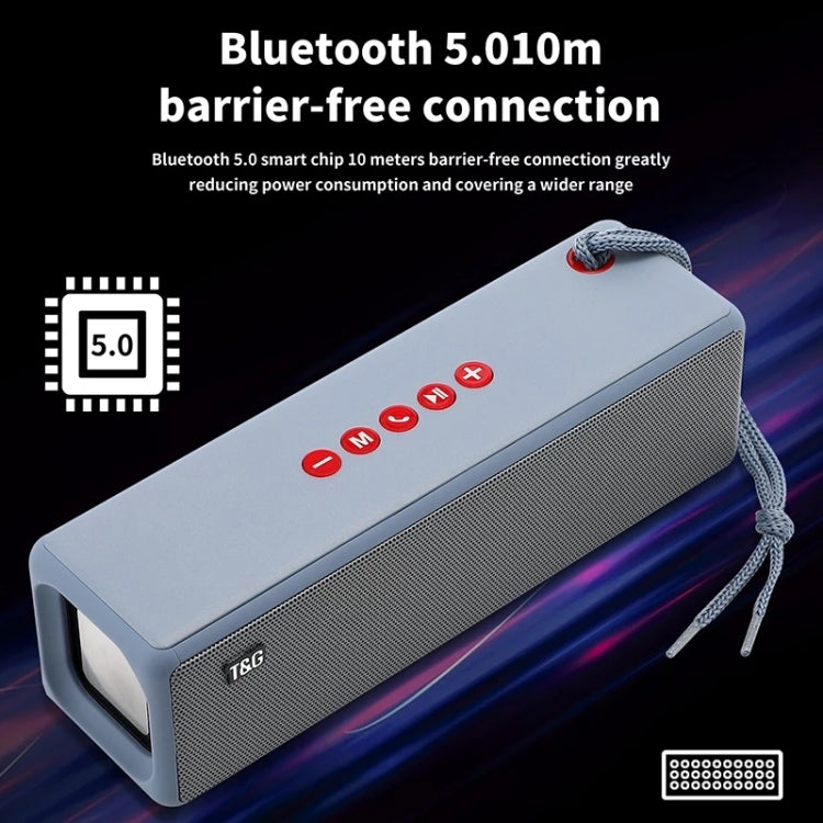 T&G TG271 TWS Subwoofer Bluetooth Speaker With Braided Rope, Support USB/AUX/TF Card/FM(Green) - free shipping - PMC Jewellery - Order now!