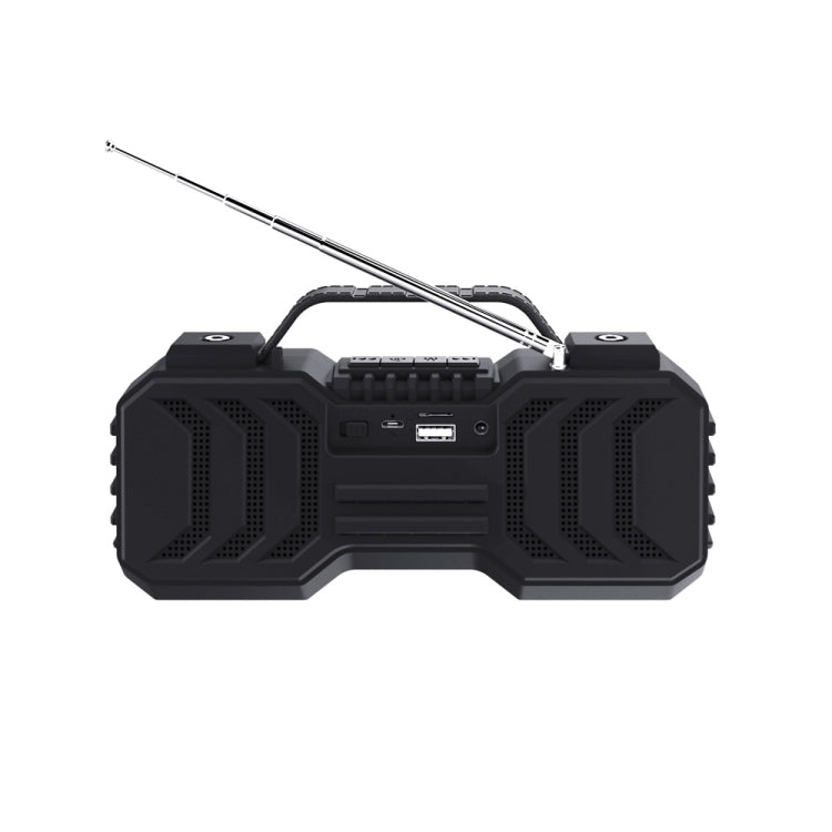 NewRixing NR-2029FMD TWS LED Flashlight Bluetooth Speaker, Support TF Card / FM / 3.5mm AUX / U Disk / Hands-free Calling(Qrange) - free shipping - PMC Jewellery - Order now!