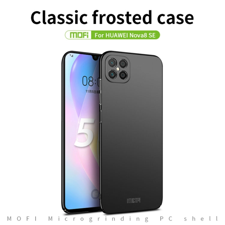 For Huawei nova 8 SE MOFI Frosted PC Ultra-thin Hard Case (Rose gold) - Huawei Cases by MOFI | Online Shopping South Africa | PMC Jewellery