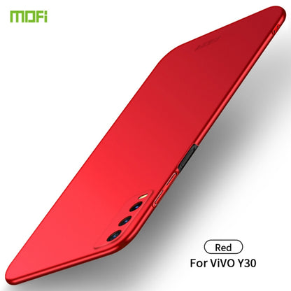 For vivo Y30 MOFI Frosted PC Ultra-thin Hard Case (Red) - vivo Cases by MOFI | Online Shopping South Africa | PMC Jewellery