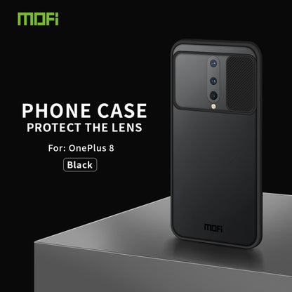 For OnePlus 8 MOFI Xing Dun Series Translucent Frosted PC + TPU Privacy Anti-glare Shockproof All-inclusive Protective Case(Black) - OnePlus Cases by MOFI | Online Shopping South Africa | PMC Jewellery