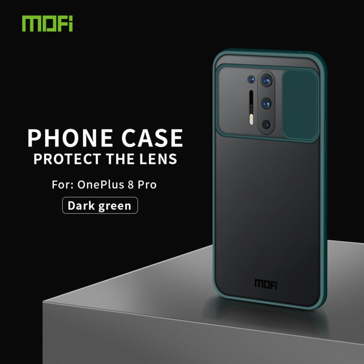 For OnePlus 8 Pro MOFI Xing Dun Series Translucent Frosted PC + TPU Privacy Anti-glare Shockproof All-inclusive Protective Case(Green) - OnePlus Cases by MOFI | Online Shopping South Africa | PMC TechLife