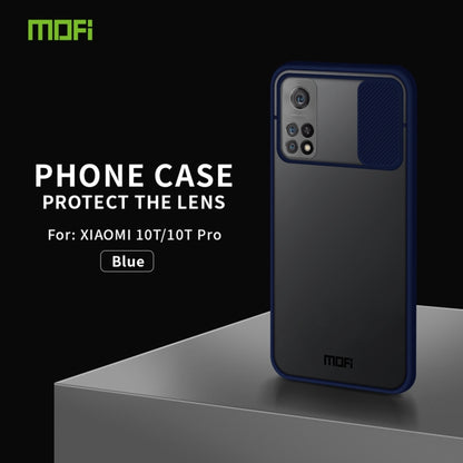 For Xiaomi Mi 10T / 10T Pro MOFI Xing Dun Series Translucent Frosted PC + TPU Privacy Anti-glare Shockproof All-inclusive Protective Case(Blue) - Xiaomi Cases by MOFI | Online Shopping South Africa | PMC Jewellery