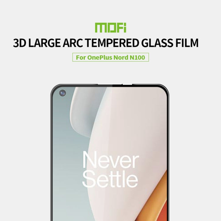 For OnePlus Nord N100 MOFI 9H 3D Explosion-proof Curved Screen Tempered Glass Film - OnePlus Tempered Glass by MOFI | Online Shopping South Africa | PMC Jewellery