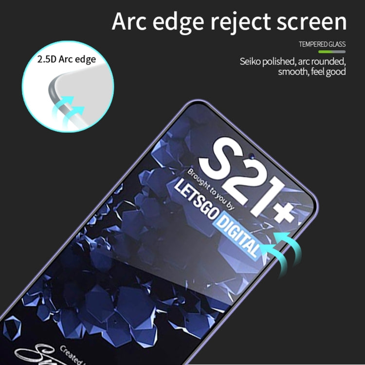 For Samsung Galaxy S21+ 5G MOFI 9H 2.5D Full Screen Tempered Glass Film(Black) - Galaxy Tempered Glass by MOFI | Online Shopping South Africa | PMC TechLife | Buy Now Pay Later Mobicred