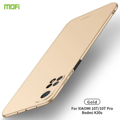 For Xiaomi Mi 10T / 10T Pro / K30S MOFI Frosted PC Ultra-thin Hard C(Gold) - Xiaomi Cases by MOFI | Online Shopping South Africa | PMC Jewellery