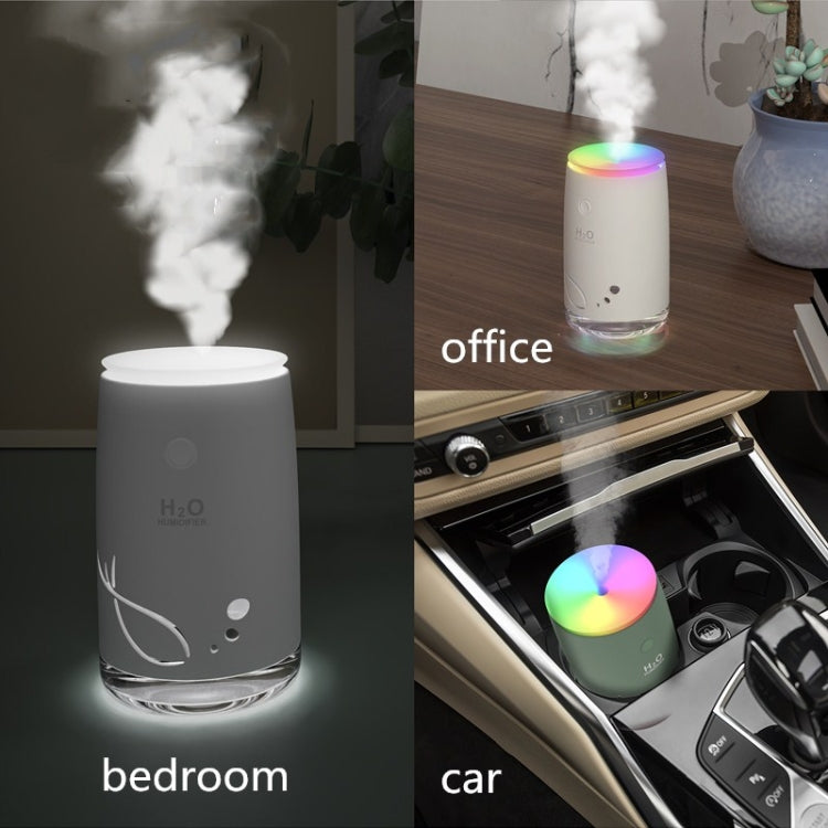 Concise Fish Pattern Mini Home Mute Bedroom Student Dormitory Office Portable USB Wireless Durable Humidifier(Green) - free shipping - PMC TechLife - Order now!