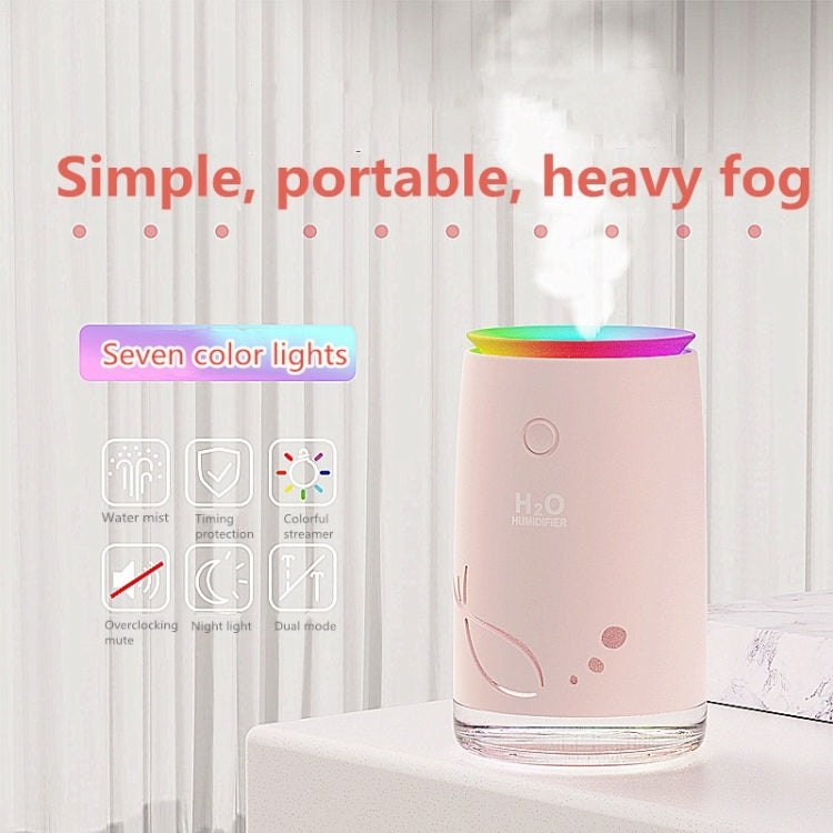 Concise Fish Pattern Mini Home Mute Bedroom Student Dormitory Office Portable USB Wireless Durable Humidifier(Green) - free shipping - PMC TechLife - Order now!