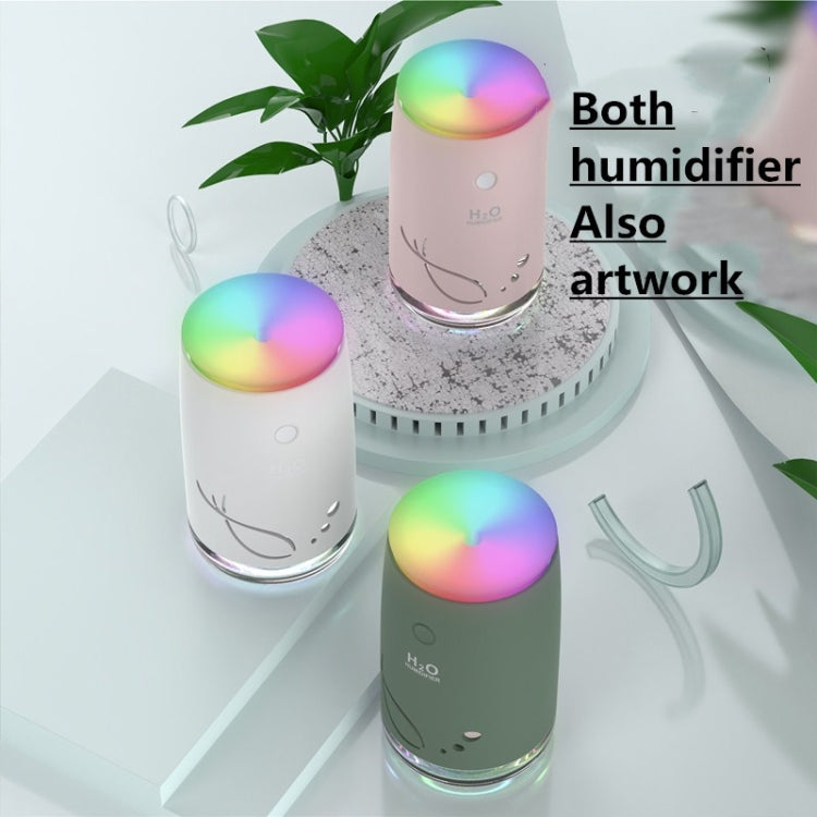 Concise Fish Pattern Mini Home Mute Bedroom Student Dormitory Office Portable USB Wireless Durable Humidifier(Green) - free shipping - PMC TechLife - Order now!
