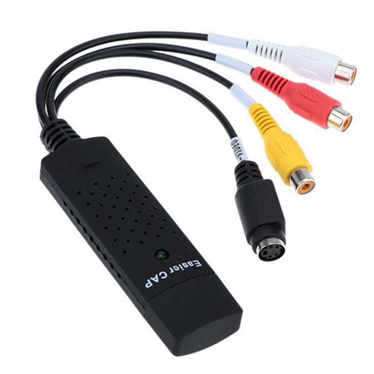 Portable USB 2.0 Video + Audio RCA Female to Female Connector for TV / DVD / VHS Support Vista 64 / win 7 / win 8 / win 10 / Mac OS - RCA Adapter by PMC Jewellery | Online Shopping South Africa | PMC Jewellery | Buy Now Pay Later Mobicred