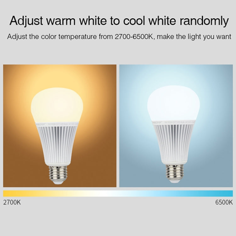 FUT012 E27 9W RGB + CCT LED Bulb Light 100V-240V Full Color Remote Control Smart Bulb WiFi 2.4G Wireless - Smart Light Bulbs by PMC TechLife | Online Shopping South Africa | PMC TechLife | Buy Now Pay Later Mobicred