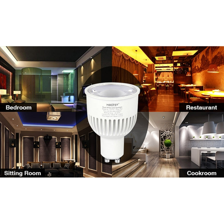 FUT107 GU10 6W Double White CCT LED Bulb Spotlight For Bedroom And Living Room - free shipping - PMC TechLife - Order now!
