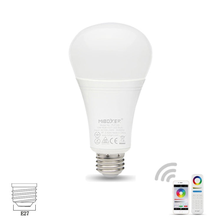 FUT105 12W RGB + CCT LED Bulb Light E27 Indoor Light 2.4G Remote Smart Phone APP Control Bedroom Living Room AC100~240V - Smart Light Bulbs by PMC TechLife | Online Shopping South Africa | PMC TechLife | Buy Now Pay Later Mobicred